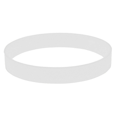 Браслет силиконовый FEST; 20 x 1,2 x 0,2 см; белый; силикон (Белый)