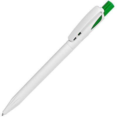 Ручка шариковая TWIN WHITE (Белый, ярко-зеленый)