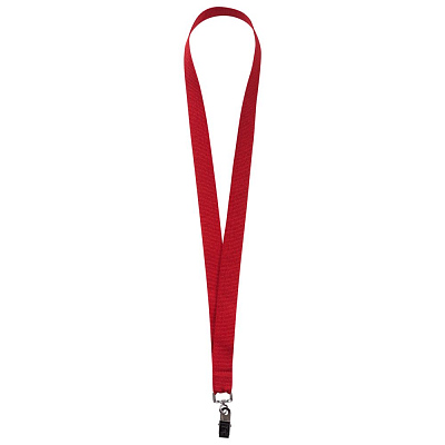 Лента для бейджа Neckband, красная (Красный)