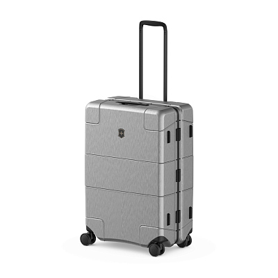Чемодан VICTORINOX Lexicon Framed, серебристый, 100% поликарбонат Makrolon, 46x28x68 см, 72 л