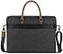 Портфель мужской BUGATTI Luce 15'', серый, полиэстер, 40х10х31,5 см - Фото 5