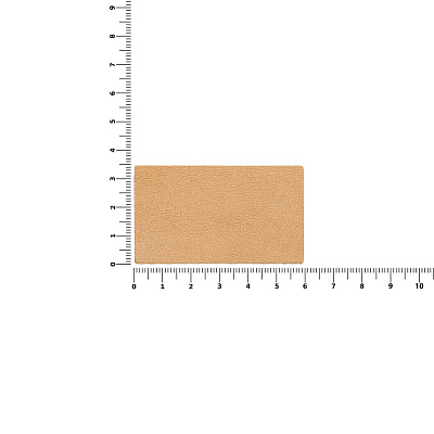 Лейбл кожаный Pasek, M, бежевый