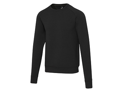 Спортивный свитер с круглым вырезом Yukon из интерлока, унисекс (Чёрный) Спортивный свитер с круглым вырезом Yukon из интерлока, унисекс (Чёрный)