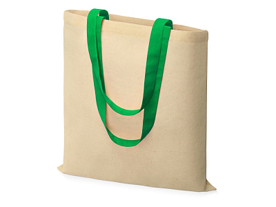 Сумка Dakota из хлопка 100 г/м2 (Натуральный/зеленый) Сумка Dakota из хлопка 100 г/м2 (Натуральный/зеленый)