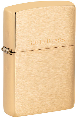 Зажигалка ZIPPO с покрытием Brushed Brass латунь/сталь золотистая матовая 38x13x57 мм