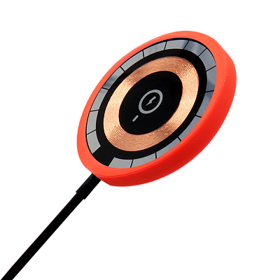 Беспроводное магнитное зарядное устройство Aphia 15W To Go  (Черный/красный)