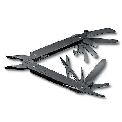 Мультитул VICTORINOX SwissTool MXBS, 115 мм, 26 функций, чёрный, в нейлоновом чехле