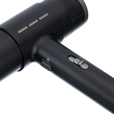 Фен DEWAL BEAUTY Triumph, черный, 1800-2000 Вт, бесщеточный мотор, 1 насадка, 1 диффузор