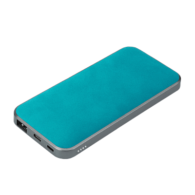 Внешний аккумулятор Ин Велюр (In Velour) 10000 mAh  (Бирюзовый)