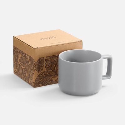 Чашка Jumbo в коробке матовая, темно-серая (Серый)