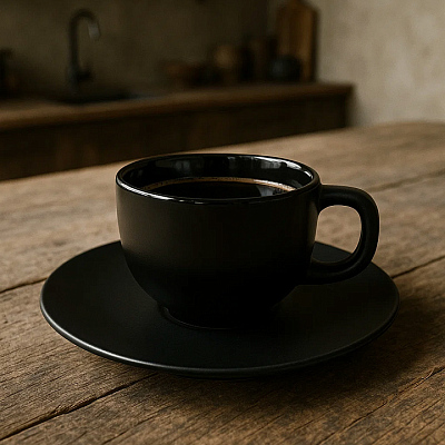 Чайная пара Frozen, чёрная