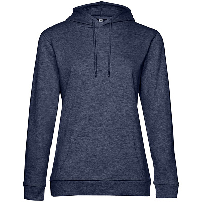 Толстовка с капюшоном женская Hoodie, бордовая (Синий)