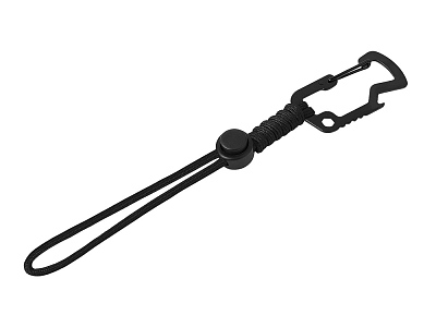 Брелок-шнурок Spanner с открывашкой и шестигранником (Чёрный) Брелок-шнурок Spanner с открывашкой и шестигранником (Чёрный)