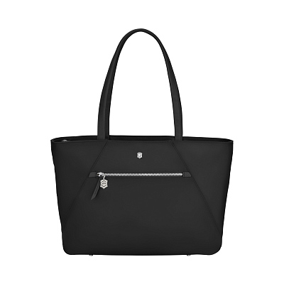 Сумка VICTORINOX Victoria Signature Tote, черная, нейлон/кожа, 51x15x30 см, 19 л (Черный)