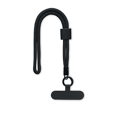 RPET phone wrist cord (Чёрный)