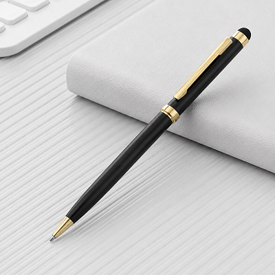 Ручка-стилус шариковая Голд Сойер (Черный/золотистый)