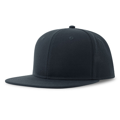 Бейсболка "SNAP BACK-S", 6 клиньев, пластиковая застежка (Темно-синий)