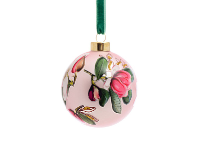 Стеклянный шар Ботаника (Розовый)