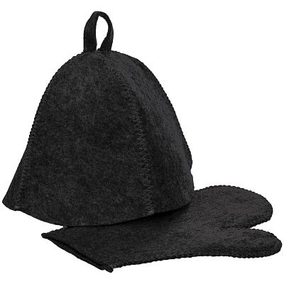 Набор для бани Heat Off, ver.2, черный (Чёрный)