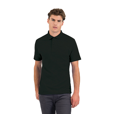 Футболка теннисная ID.001, черный (Чёрный)