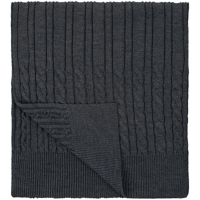 Шарф Heat Trick, темно-серый меланж (Серый меланж)