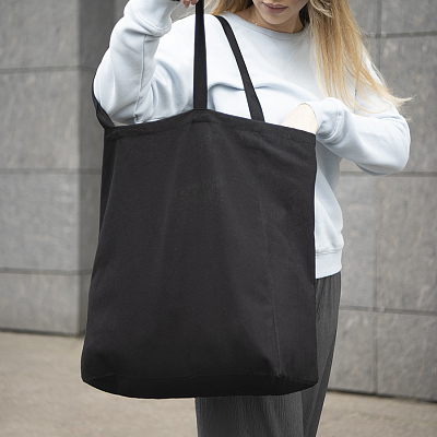 Большая сумка шоппер хлопковый MALL BIG 220, 42 x 45 x 14 см, длина ручек 64 х 2,5