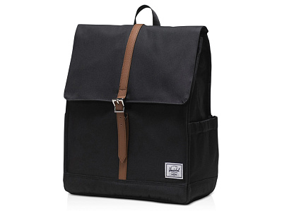 Herschel City рюкзак из переработанного материала (Чёрный)