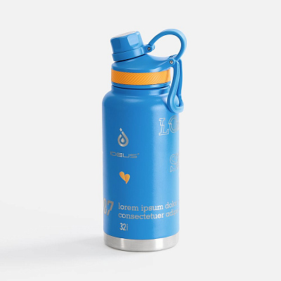 Термобутылка Fujisan XL, синяя