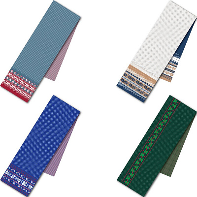 Шарф Joyful на заказ XL полушерсть