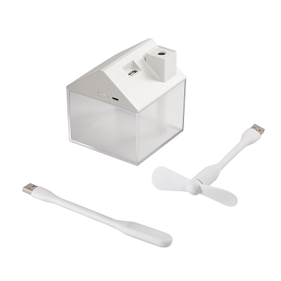 Увлажнитель воздуха "Sweet home" c лампой и вентилятором  (Белый)