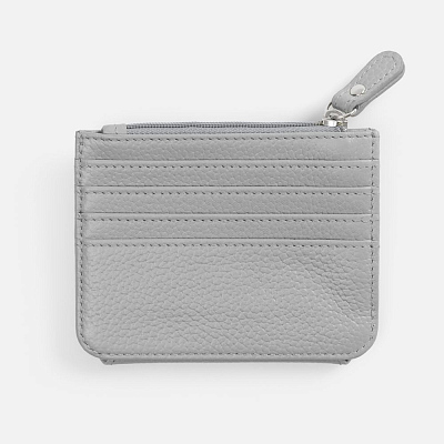 Картхолдер на молнии Unison, серый