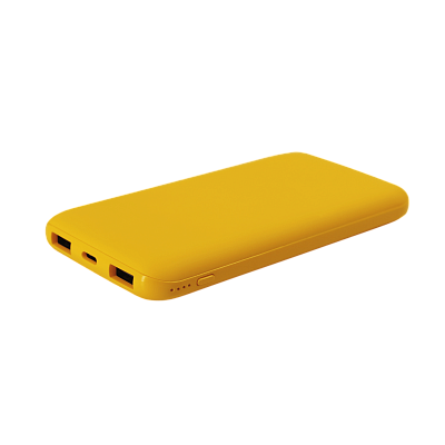 Внешний аккумулятор Bplanner Power 2 ST, софт-тач, 10000 mAh (Желтый) (Желтый)