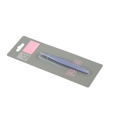 Пинцет Dewal Beauty косметический с ребристой поверхностью, прямой, 9,5 см