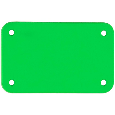 Лейбл из ПВХ Kreta, S  неон (Зеленый)