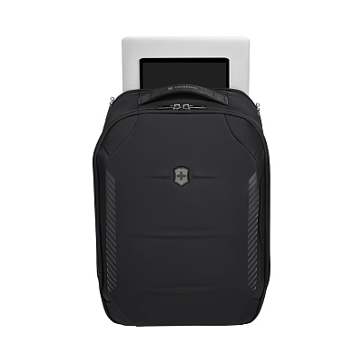 Рюкзак VICTORINOX Crosslight City Daypack, черный, RPET полиэстер, 32x18x46 см, 20 л