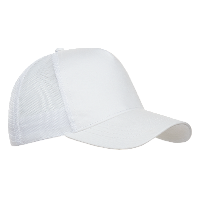 Бейсболка с сеткой STAN 5 клиньев хлопок 280, 05 (Белый)