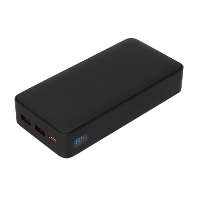 Внешний аккумулятор с подсветкой Ancor PD Plus 20000 mAh  (Черный)