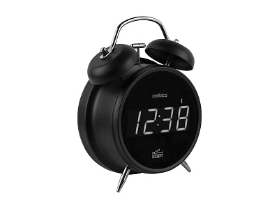 Настольные часы с колонкой Cosmo (Чёрный)