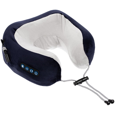 Дорожная подушка-массажер inRelax, синяя (Синий) Дорожная подушка-массажер inRelax, синяя (Синий)