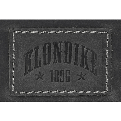 Сумка-планшет KLONDIKE Native, натуральная кожа в черном цвете, 23 х 7 х 24 см