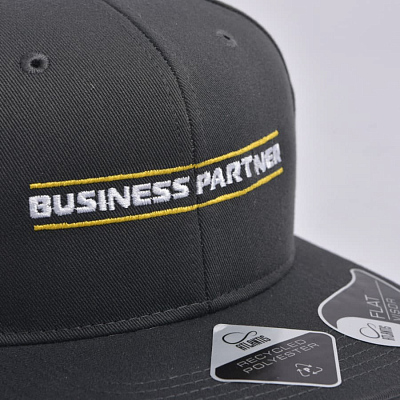 Бейсболка JAMES,6 клиньев,плоский козырек,ПВС застежка