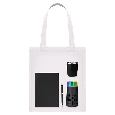 Подарочный набор Welcome Pack Galaxy  (термокружка, очиститель воздуха, ежедневник, ручка, шоппер) (Черный)