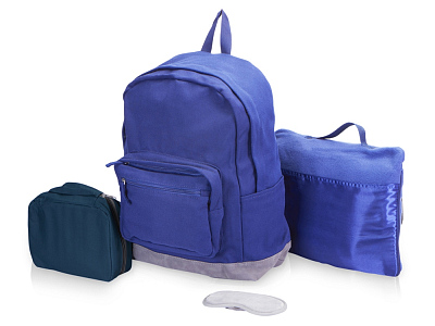 Набор для путешествий Easy flight (Синий, серый)