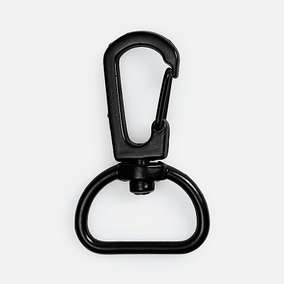 Застежка-карабин Snap Hook, M, черная (Чёрный)