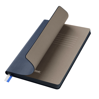 Ежедневник Rain недатированный, синий (без упаковки, без стикера) (Синий, серый)