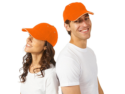 Бейсболка New Castle (Оранжевый/белый)