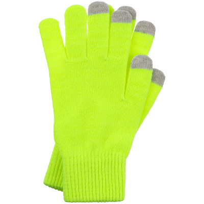 Перчатки сенсорные Urban Flow, салатовые неон (Салатовый)