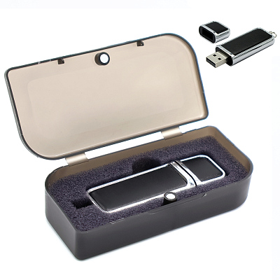 Флешка Business 16 Гб в футляре,черный (Чёрный)