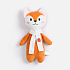 Мягкая игрушка Beastie Toys, лисенок с белым шарфом - Фото 11