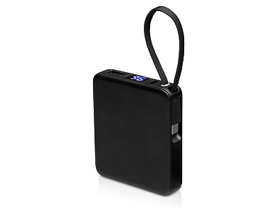 Внешний аккумулятор со встроенным кабелем USB-C Дэнси, 5000 мАч (Чёрный)